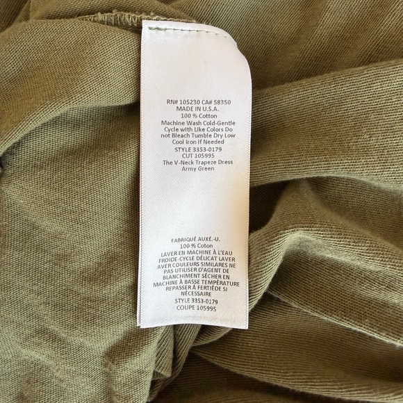 Current/Elliott The V Neck Trapeze Dress - Picture 7 of 9